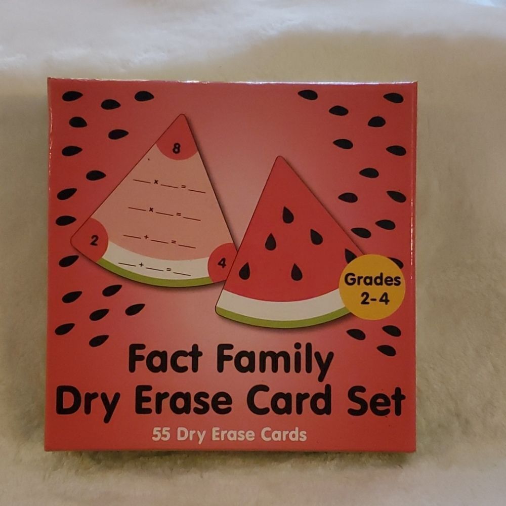 Fact Family Dry Erase 55 Card Set Homeschool